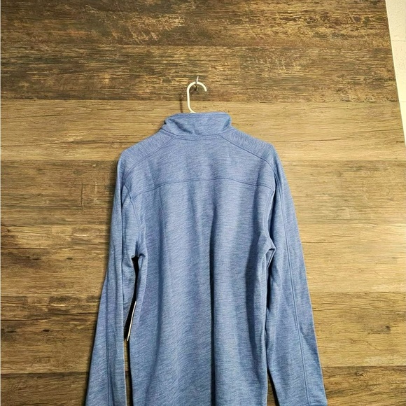 Calvin Klein Jeans Heather Blue Quarter Zip-Up Sweater - Picture 4 of 9